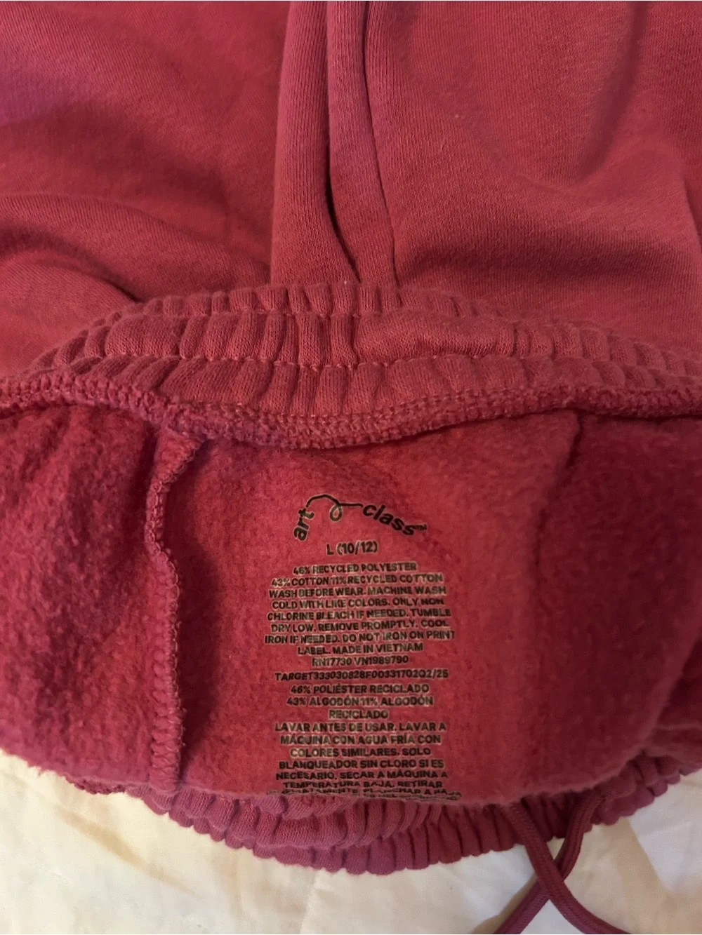 Cozy Burgundy Sweatpants